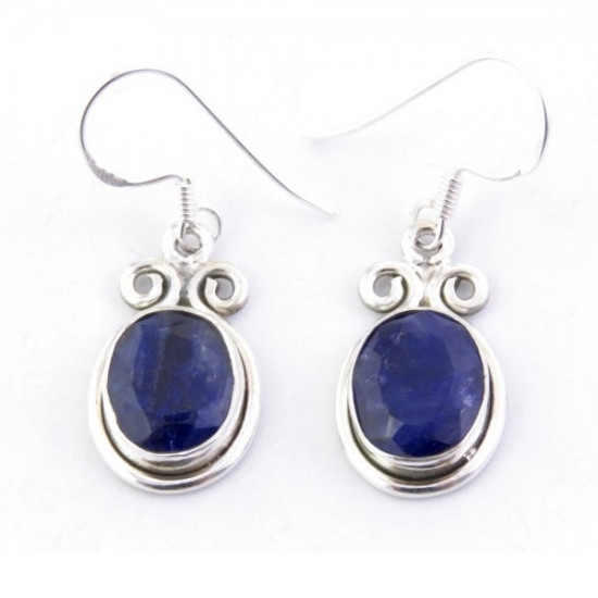 Sapphire - silver earrings Sapphire - silver earrings